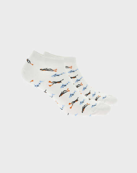 WALK SOSETE DE BARBATI BAMBOO SCURTE CU DESIGN