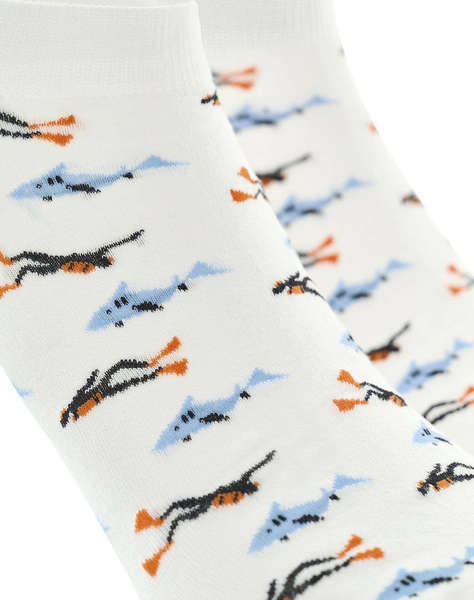 WALK SOSETE DE BARBATI BAMBOO SCURTE CU DESIGN