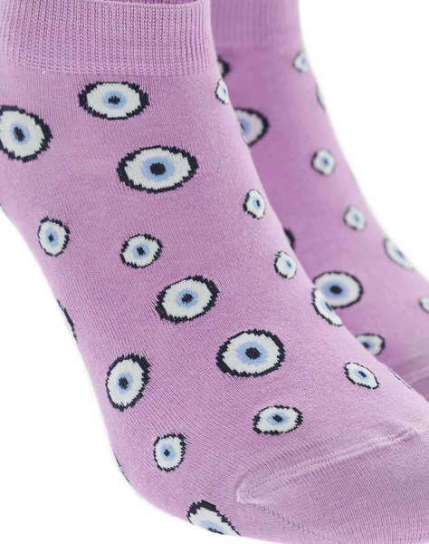 WALK SOSETE DE DAMA SCURTE DIN BAMBUS CU DESIGN