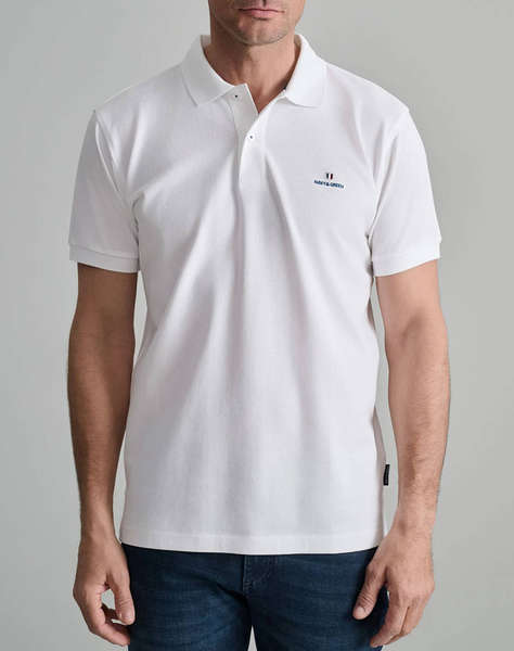 NAVY&GREEN BLUZA POLO MONOCROMA, CUSTOM FIT