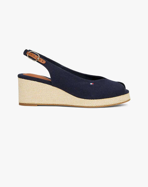 TOMMY HILFIGER FLAG MID WEDGE ESPAD SLINGBACK