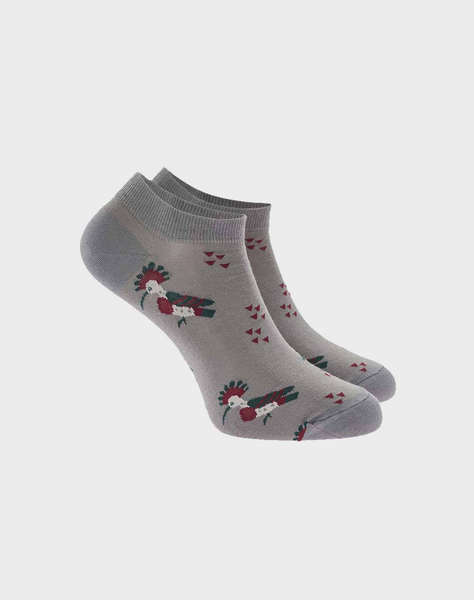 WALK SOSETE DE DAMA SCURTE DIN BUMBAC CU DESIGN