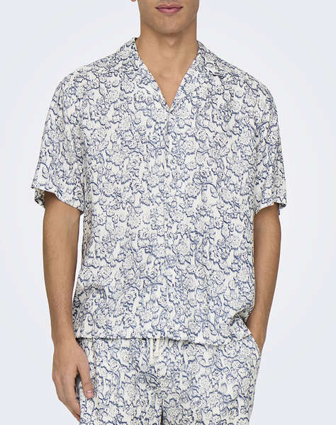 ONLY&SONS ONSDASH LIFE REG AOP SS RESORT SHIRT