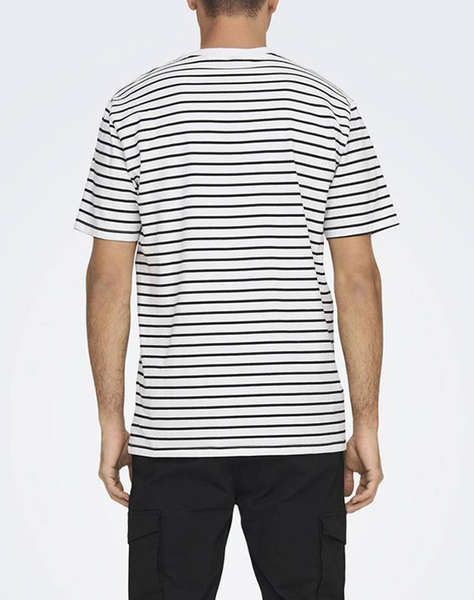 ONLY&SONS ONSHENRY REG STRIPE SS TEE NOOS
