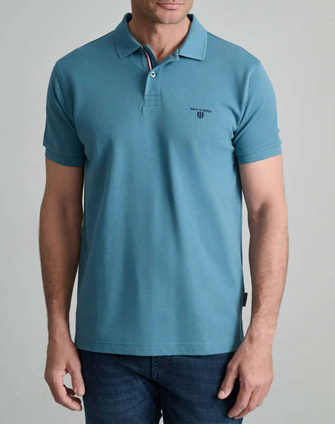 NAVY&GREEN BLUZA POLO