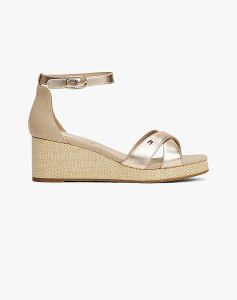 TOMMY HILFIGER FLAG METALLIC MID WEDGE ESPAD