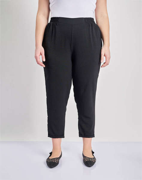 PARABITA Pantaloni washed cu rever
