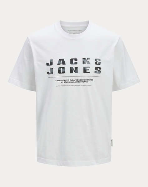JACK&JONES JCORECHARGE FRONT BRANDING TEE CRE JNR