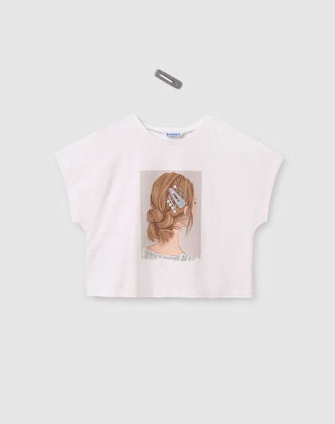 MAYORAL BLUZA MANECA SCURTA FATA AGRAFA
