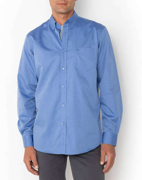 THE BOSTONIANS CAMASA FIL A FIL REGULAR FIT Plain FIL A FIL Button-down Regular Fit