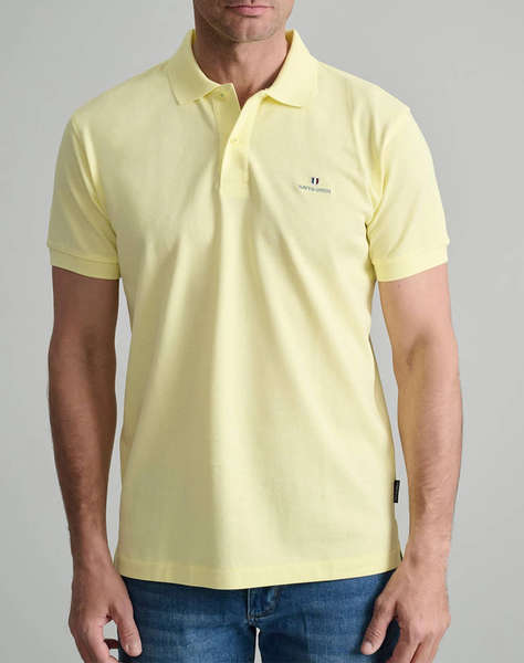 NAVY&GREEN BLUZA POLO MONOCROMA, CUSTOM FIT