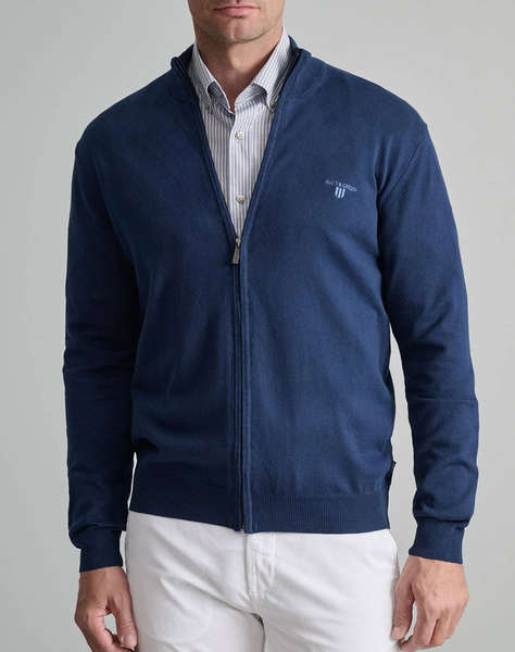 NAVY&GREEN CARDIGAN TRICOTAT FERMOAR