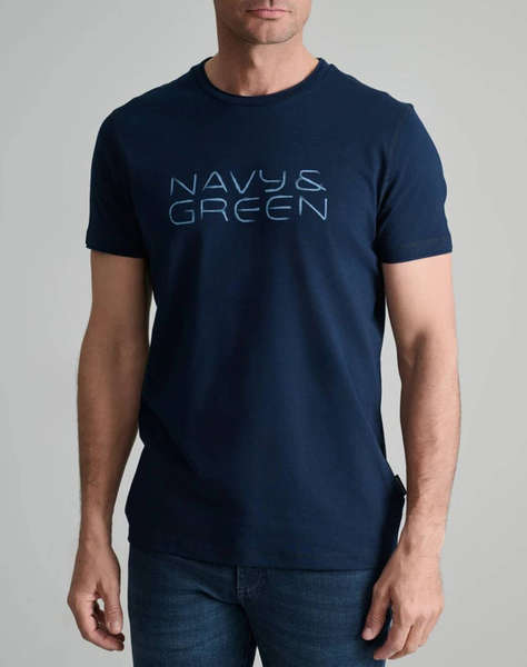 NAVY&GREEN BLUZA DECOLTEU