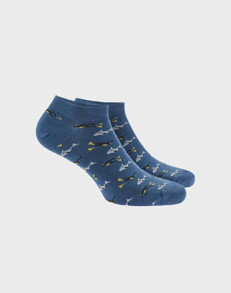 WALK SOSETE DE BARBATI BAMBOO SCURTE CU DESIGN