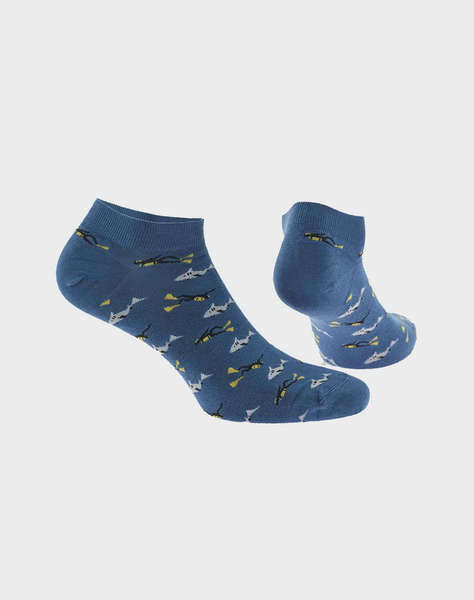 WALK SOSETE DE BARBATI BAMBOO SCURTE CU DESIGN