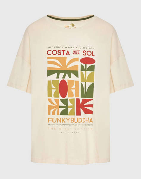 FUNKY BUDHA Bluza de dama Maneca Scurta Cu imprimeu