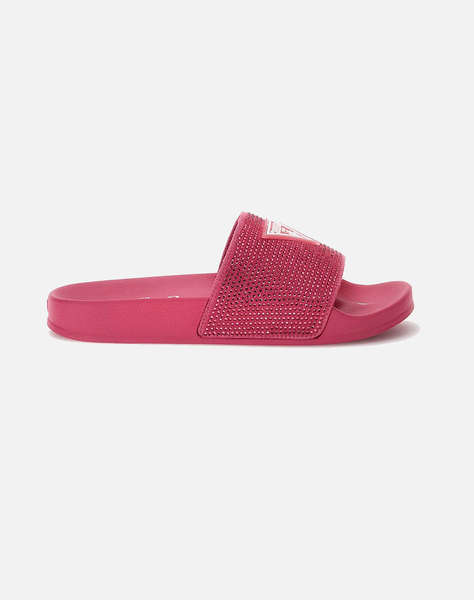 GUESS BEACH SLIPPERS STRAS - HARD RUBBER INCALTAMINTE W