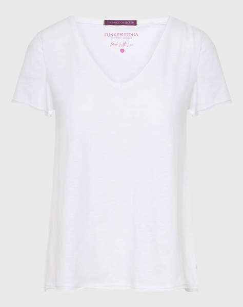 FUNKY BUDHA Bluza de dama Maneca Scurta Basic