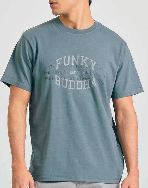 FUNKY BUDDHA Bluza de barbati Maneca Scurta Cu imprimeu