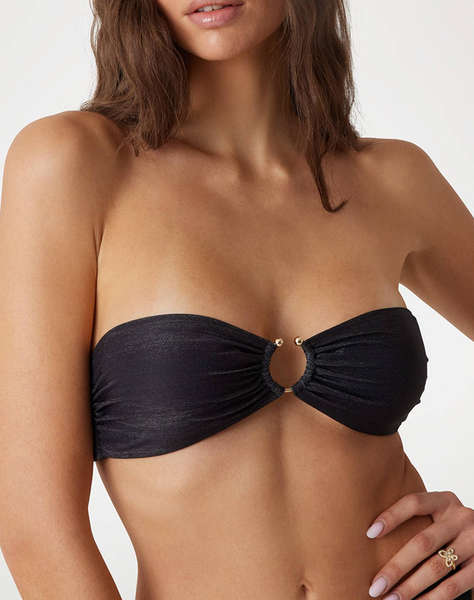 GUESS BANDEAU WITH REMOVAB - RECY BRIGHT LUREX JERSEY COSTUM DE BAIE W