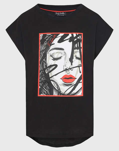 FUNKY BUDHA Bluza de dama Maneca Scurta Cu imprimeu