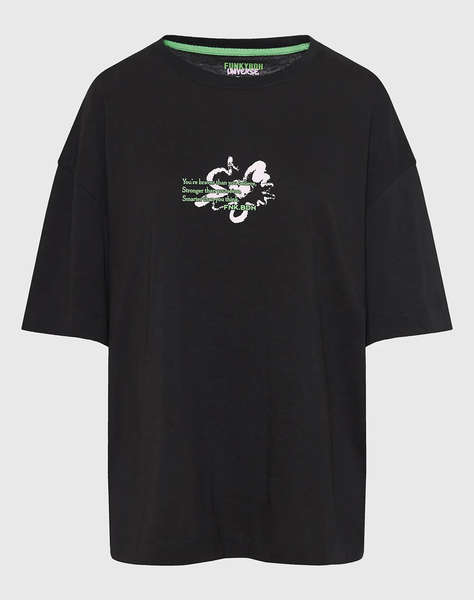 FUNKY BUDHA Bluza de dama Maneca Scurta Cu imprimeu