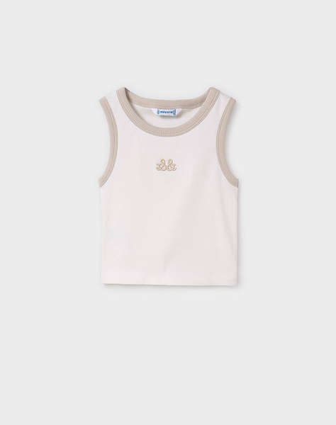 MAYORAL BLUZA CU BRETELE BRODERIE