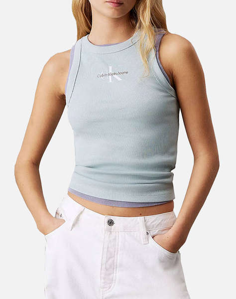 CALVIN KLEIN JEANS MONOLOGO RIB TANK TOP