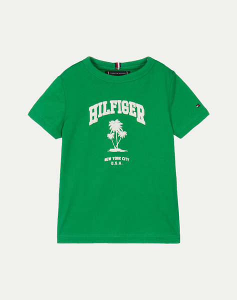 TOMMY HILFIGER HILFIGER PALM PRINT TEE SS