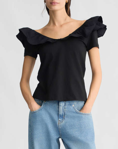 LIU JO WHITE_WA5J45__3.0 T-SHIRT MODA M/C BLUZA DE DAMA