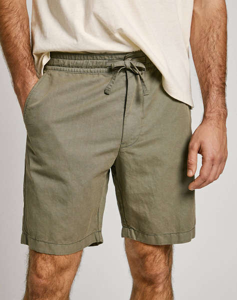 PEPE JEANS DROP 3A RELAXED LINEN SMART SHORTS BERMUDE DE BARBATI