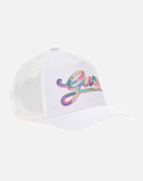 GUESS BASEBALL CAP W/SEQUI - CAP COTTON TWILL ACCESORII G