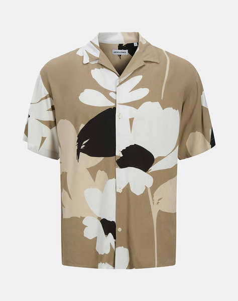 JACK&JONES JJJEFF MONOCHROME RESORT SHIRT SS