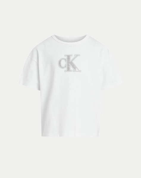 CALVIN KLEIN METALLIC CK T-SHIRT