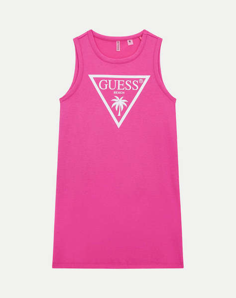 GUESS JERSEY SL DRESS_MINI - MID ORGANIC COLOURED JERSEY ROCHIE G