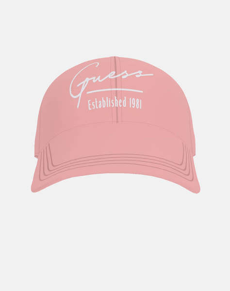 GUESS LOGO BASEBALL CAP - COTTON CAP DIAGONAL TWILL ACCESORII W