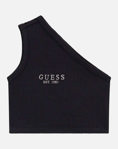 GUESS GARMENT DYE ONE SHOU - MID ORG CO STR RIB 5x2 280 BLUZA G