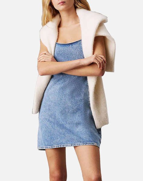 CALVIN KLEIN JEANS ICONIC DENIM MINI DRESS