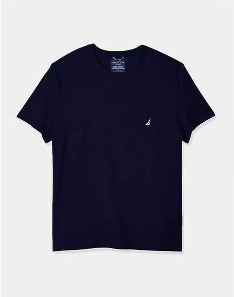 NAUTICA BLUZA T-SHIRT ΚΜSS ANCHOR POCKET TEE