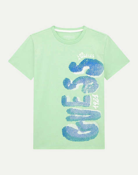 GUESS SS T-SHIRT - MID ORGANIC COTTON 160 BLUZA B