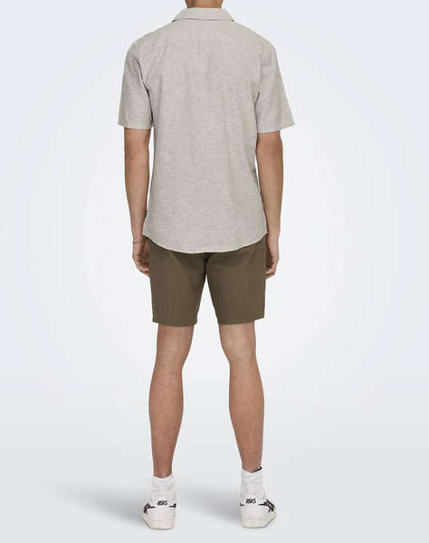 ONLY&SONS ONSCAIDEN LIFE SS SOLID RESORT LINENNOOS