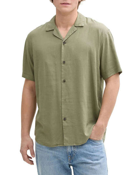 TOM TAILOR RELAXED VISCOSE LINEN SHIRT CAMASA DE BARBATI
