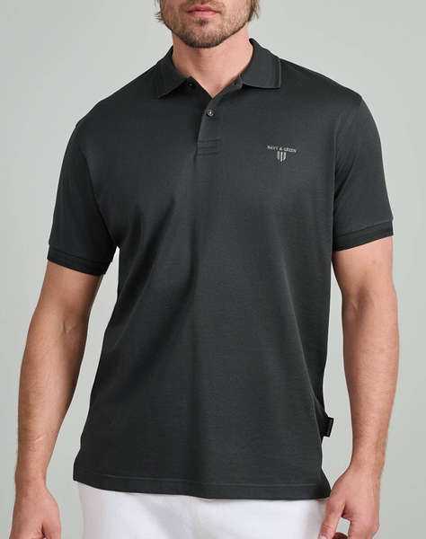 NAVY&GREEN BLUZA POLO
