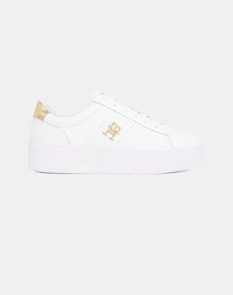 TOMMY HILFIGER PLATFORM COURT SNEAKER METALLICS