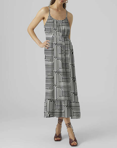 VERO MODA VMEASY JOY 7/8 STRAP DRESS WVN GA