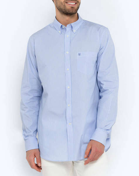 THE BOSTONIANS CAMASA ACORN POPLIN REGULAR FIT Stripe POPLIN Button-down Regular Fit