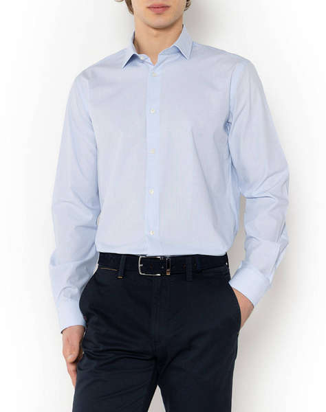 THE BOSTONIANS CAMASA CHESTER POPLIN CUSTOM FIT MiniCheck POPLIN Semi-rex Custom Fit