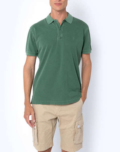 THE BOSTONIANS BLUZA POLO PIQUE DELAVE REGULAR FIT