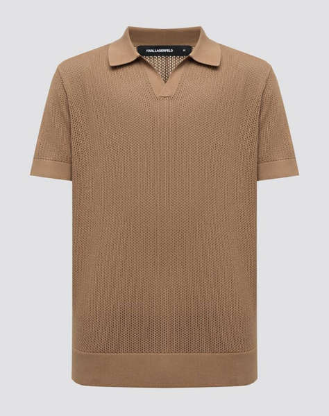 KARL LAGERFELD KNIT POLO 1/2