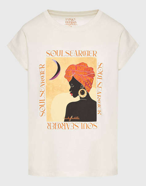 FUNKY Bluza de dama Maneca Scurta Cu Imprimeu